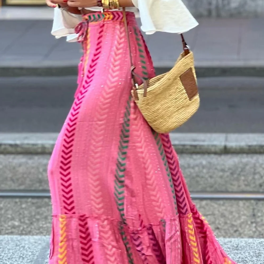 Pink Prism Maxi Skirt - Picture 4 of 9